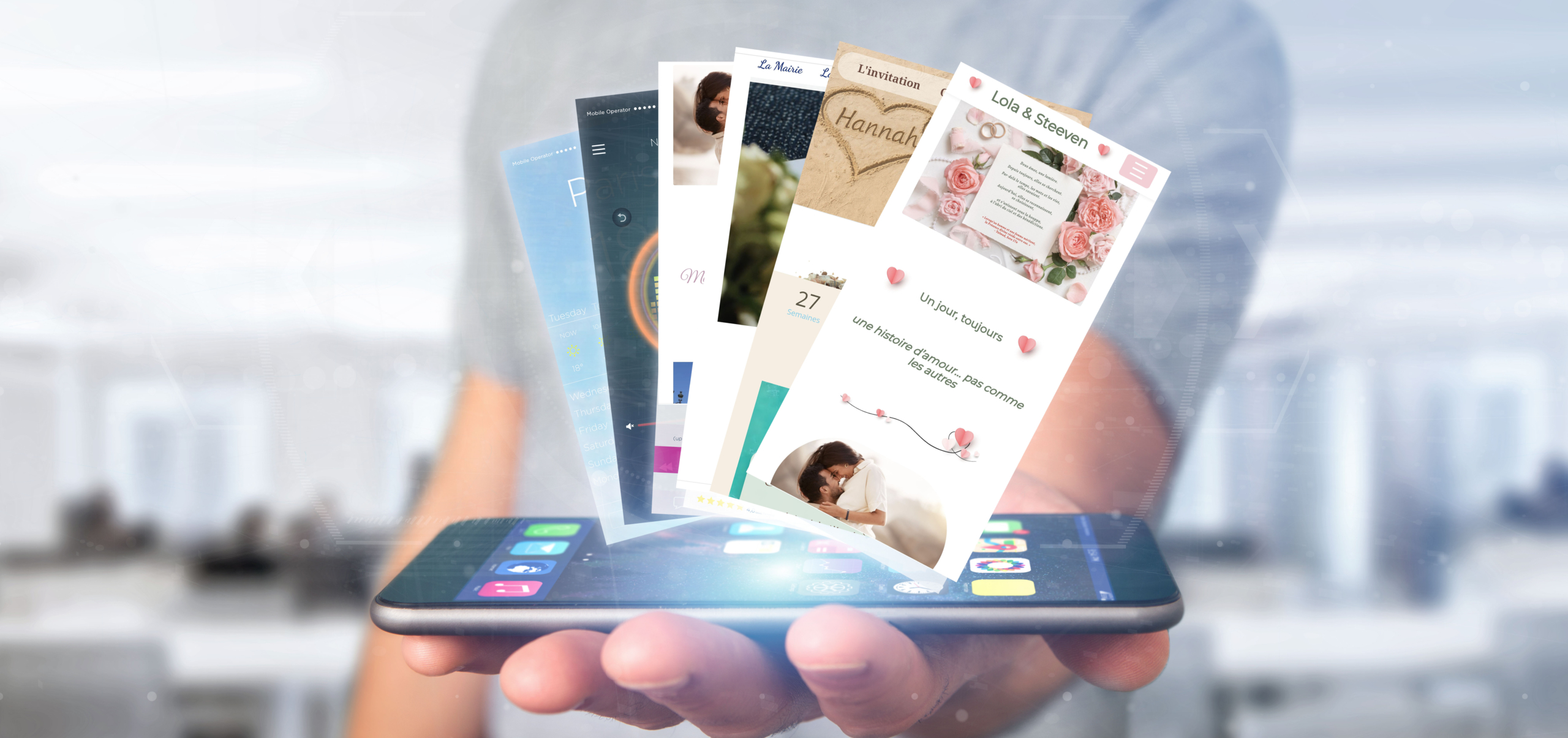 View,Of,Businessman,Holding,Mobile,Application,Template,On,A,Smartphone